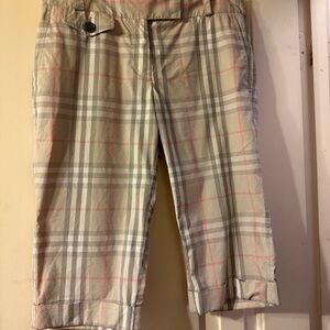 Plaid Cropped Pants